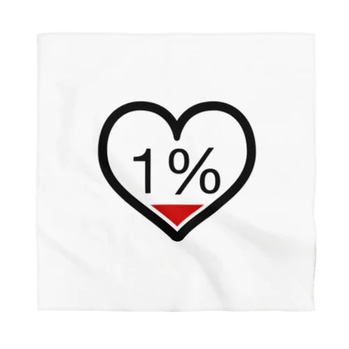 のこり残量1％ Bandana