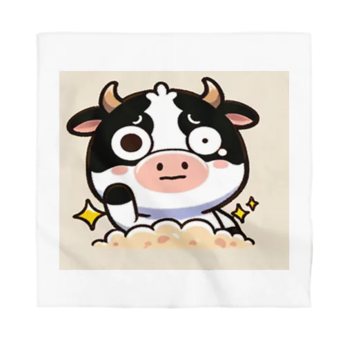 cute cow. Bandana