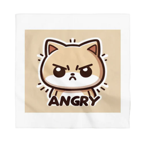 Angry cat. バンダナ