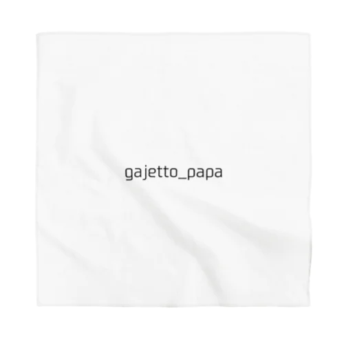 gajetto_papa（ガジェットパパ）文字ロゴ Bandana