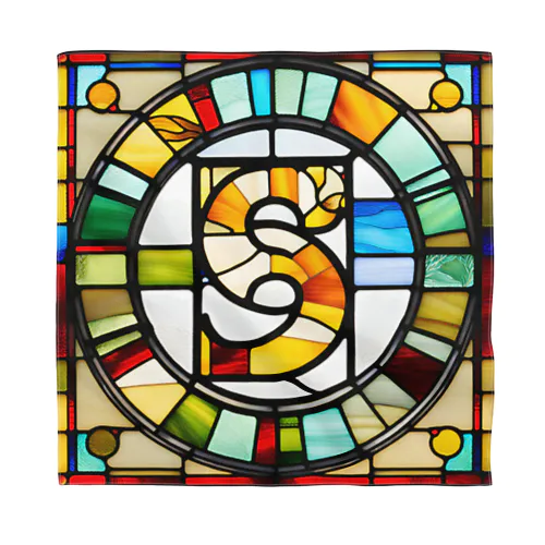 stained glass S Bandana