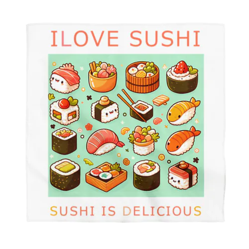 I LOVE SUSHI バンダナ