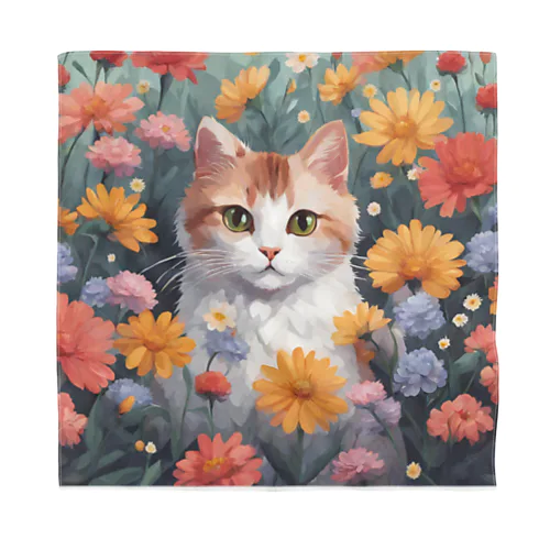 ロココFLOWERキャットコスモス Bandana