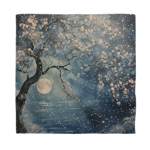 月夜に舞う桜吹雪 Bandana