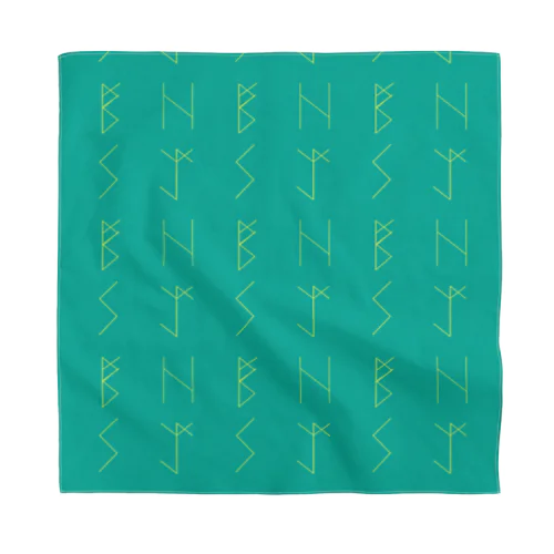 護身のルーン柄バンダナ Bandana