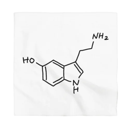 精神安定 セロトニン（ブラック）Serotonin（Black） バンダナ