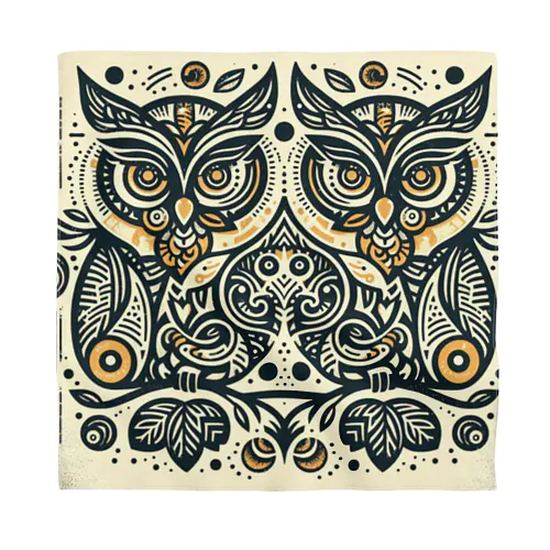 Symmetrical Owls Bandana
