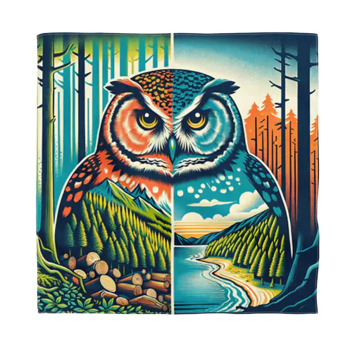 The Owl's Lament for the Disappearing Forests Bandana