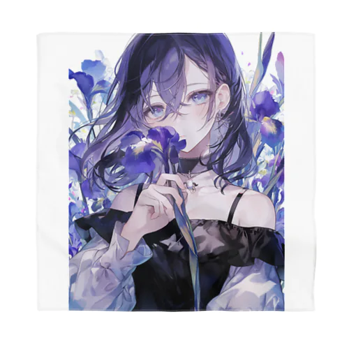 花菖蒲の優美な香り　BLUE PLUM  691 Bandana