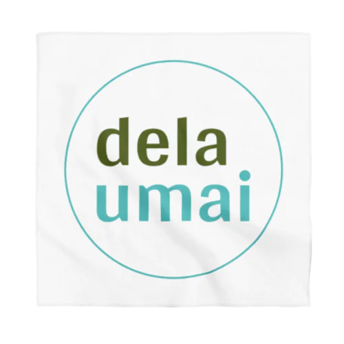 dela umai ロゴ丸 バンダナ