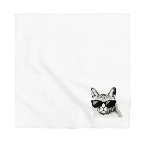 Monochrome Cat Shades バンダナ