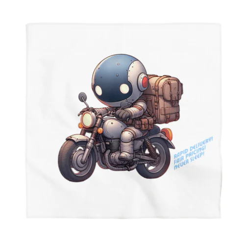 ロボットバイク便(濃色用) Bandana