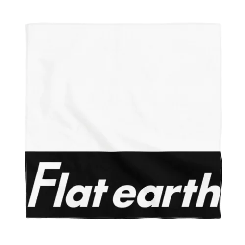 Flatearth Box Logo (BLACK) フラットアース ボックスロゴ(ブラック) バンダナ