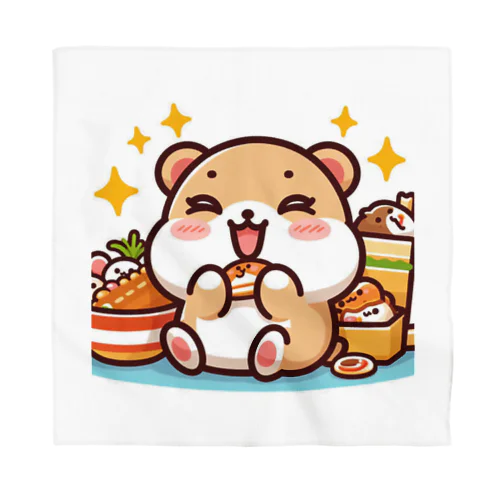 食欲旺盛なかわいいハムスター Bandana