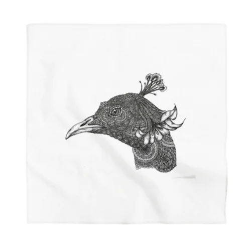 Peacock モノクロームver Bandana