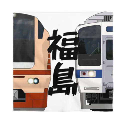 福島の列車No.5_E653系1000番台 / 415系1500番台 Bandana