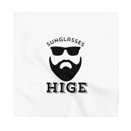 【HIGE】黒ロゴ Bandana