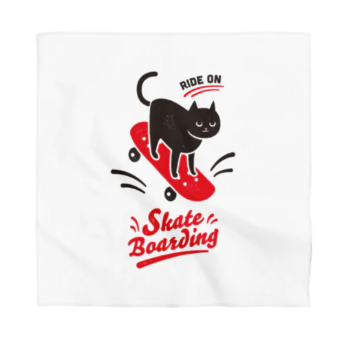 スケボーねこ Bandana