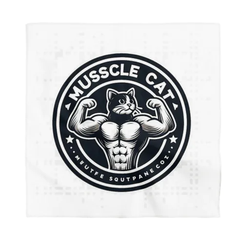 MUSCLE CAT ハチワレ バンダナ