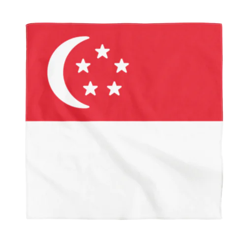 シンガポールの国旗 Bandana