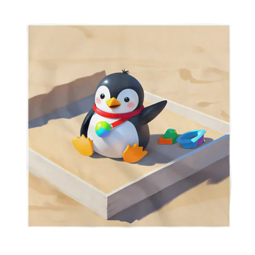 かわいいペンギンとおもちゃのサンドボックス バンダナ