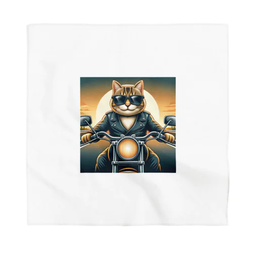 バイクに乗る猫 Bandana