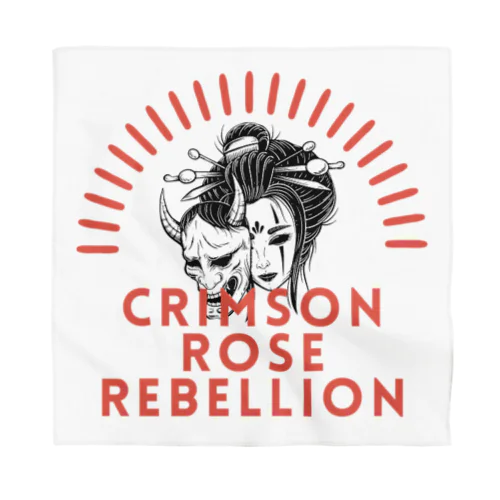 Crimson Rose Rebellion Bandana