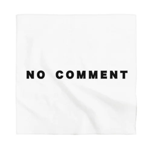 micyorina 「NO COMMENT」logo バンダナ