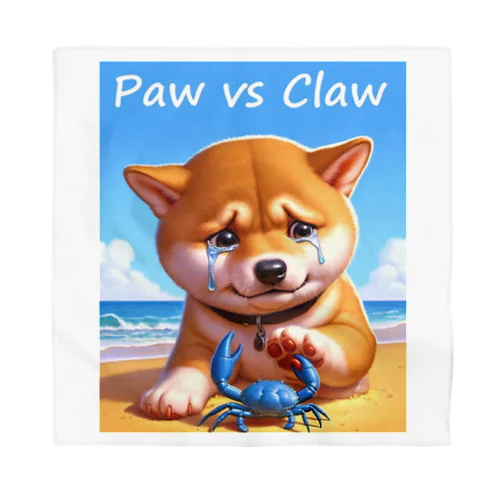 Paw vs Claw 涙の豆柴 Bandana