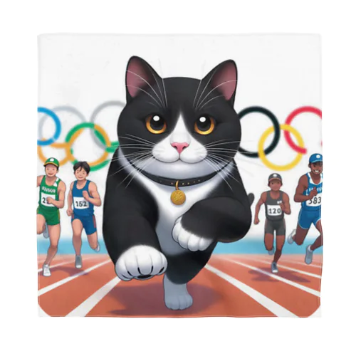 オリンピック猫 バンダナ