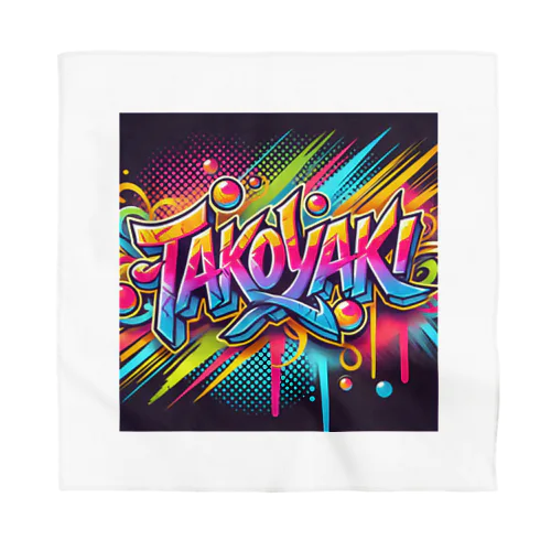 Graffiti Takoyaki Bandana