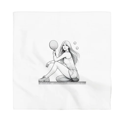 女子卓球選手 Bandana