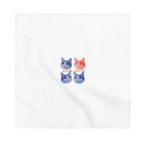 フォーミャオキャット　(blue×orange) Bandana