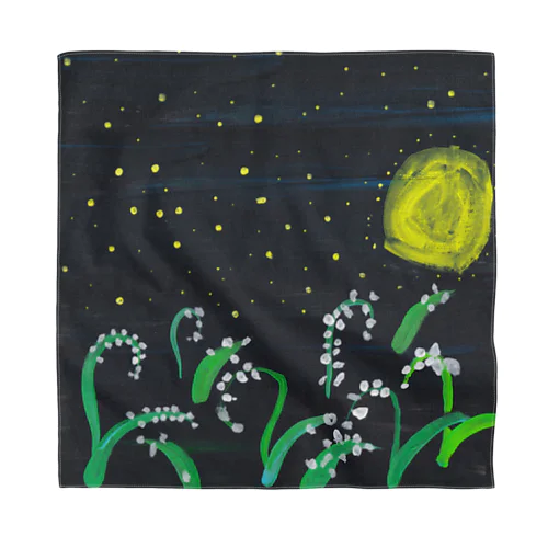 月夜のすずらん Bandana