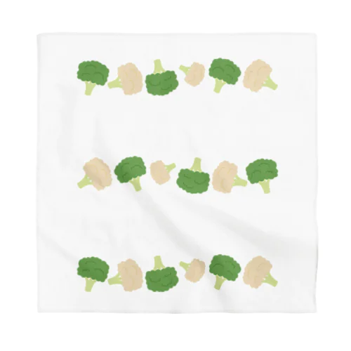 ブロッコリーとカリフラワー Bandana