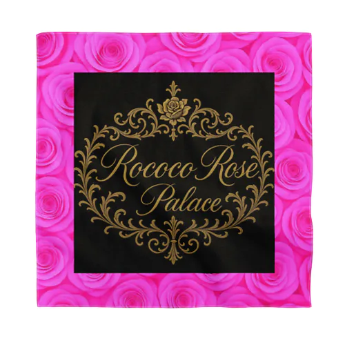 ショッキングピンク💖ロココローズパレス🌹✨️ Bandana