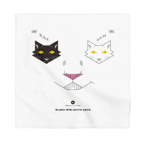 白黒猫ニヤリ2015 Bandana