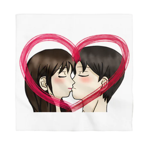 Kiss with heart♥ Bandana