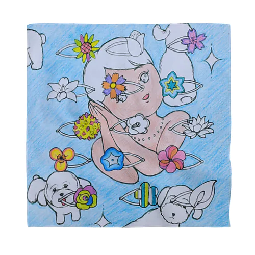 犬達スリーピン Bandana