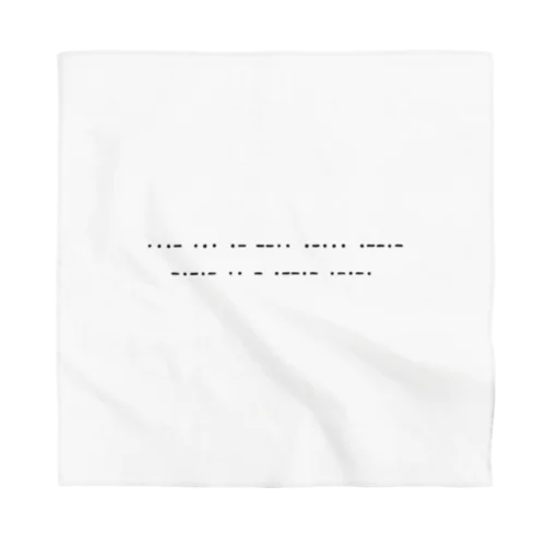 Morse code Bandana