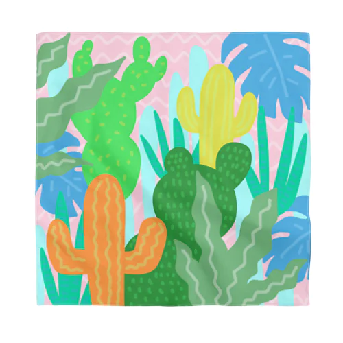 カラフルプランツ🌵🌿🍀 バンダナ