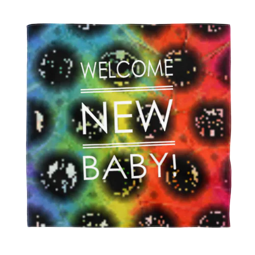 welcome new babyデザイン バンダナ