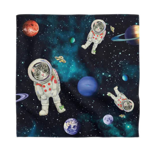 space cat 惑星 Bandana