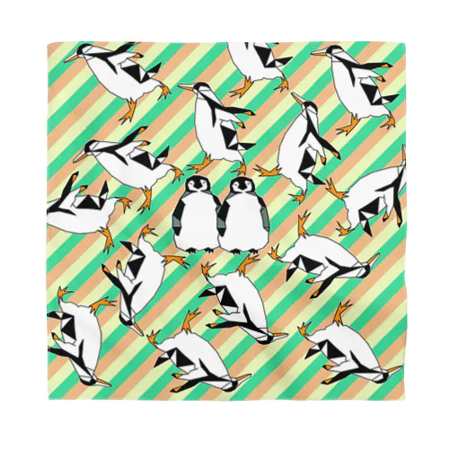 走るよペンギンバンダナ Bandana