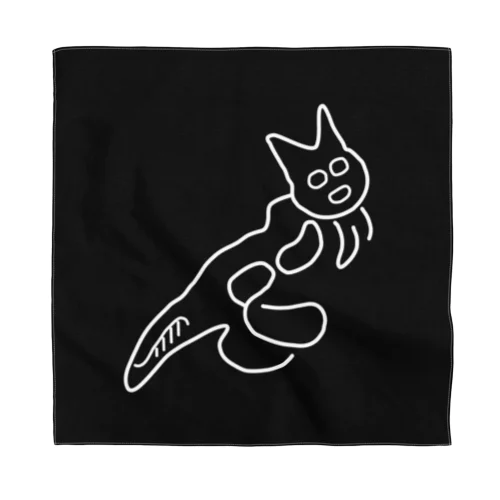 ナスカの地上絵の猫　ゆるゆるナスカネコ Bandana