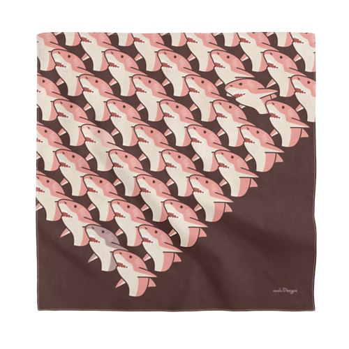 画一的なサメさんたちの密 - 血豆みたいな色 Bandana