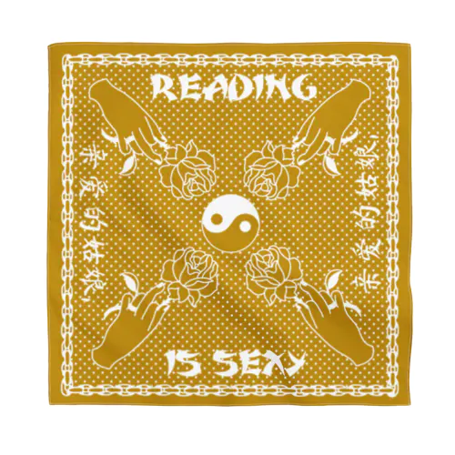 reading is sexy GOLD バンダナ