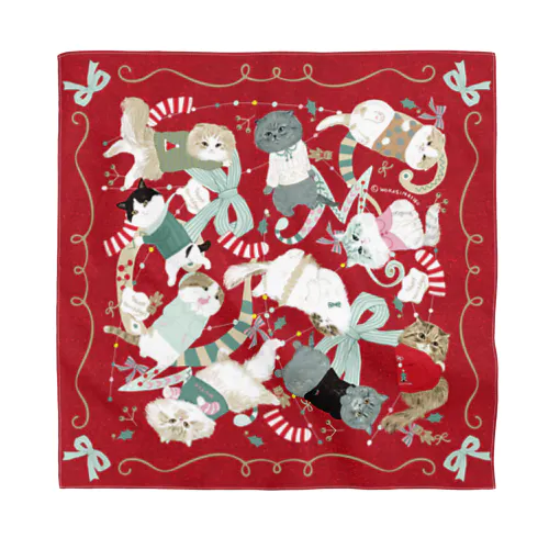 スコホクリスマスレッド Bandana