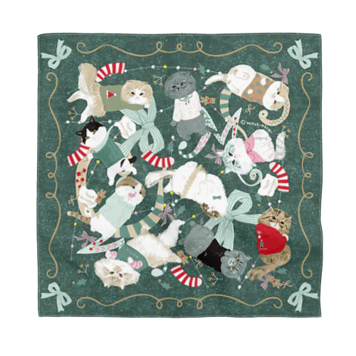 スコホクリスマスグリーン Bandana