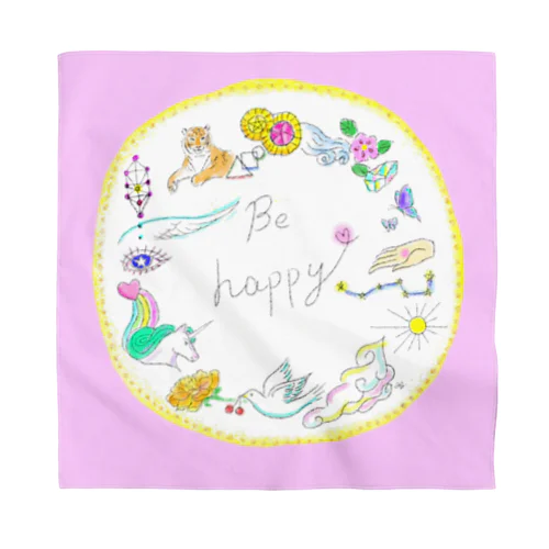 Be Happy　PINK Bandana